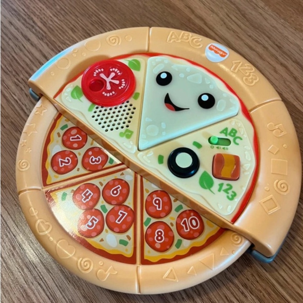 Exquisite toy pizza children's digital training teaching point reading machine